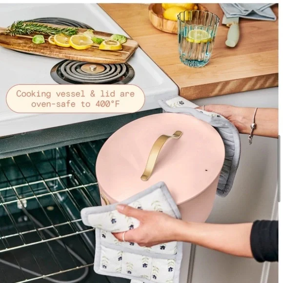 NWOB Beautiful 10 in 1, - 6 Qt Electric Multi-Cooker, Rose by Drew Barrymore